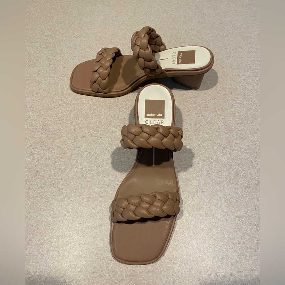 Dolce Vita Cafe Stella V-Ronin Heeled Sandals- Size 8.5